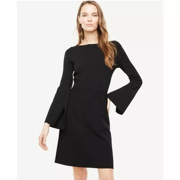 Ann Taylor Size: M Black Knit Dress. - Picture 1 of 8